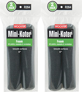 Wooster Genuine 6" Mini-Koter Foam 2 Sets Of 2-Pack Roller Cover - R264-6-2PK - view 3