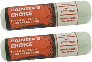 Wooster Genuine 9" Painter's Choice 1/2" Nap Roller Cover 2-Pack, R276-9-2PK
