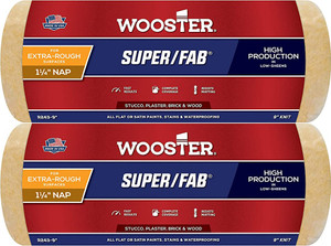 Wooster Genuine 9" Super/Fab 1¼" Nap Roller Cover 2-Pack, R243-9-2PK Wooster Genuine 9" Super/Fab 1¼" Nap Roller Cover 2-Pack, R243-9-2PK