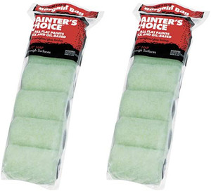 Wooster Genuine 4" Painter's Choice 1/2" Nap Trim Roller 2 Sets Of 6-Pack # R271-4-2PK