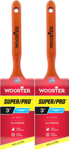 Wooster Genuine 3" Super/Pro Angle Sash Paintbrush 2-Pack, J4112-3-2PK Wooster Genuine 3" Super/Pro Angle Sash Paintbrush 2-Pack, J4112-3-2PK
