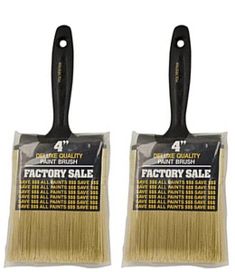 Wooster Genuine 4" Factory Sale Paintbrush 2-Pack, P3974-4-2PK Wooster Genuine 4" Factory Sale Paintbrush 2-Pack, P3974-4-2PK