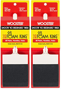 Wooster Genuine 3" Foam King Foam Paintbrush 2-Pack, 3103-3-2PK Wooster Genuine 3" Foam King Foam Paintbrush 2-Pack, 3103-3-2PK
