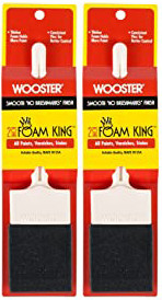 Wooster Genuine 2" Foam King Foam Paintbrush 2-Pack, 3103-2-2PK