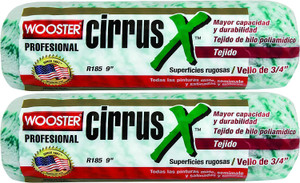 Wooster Genuine 9" Cirrus X 3/4" Nap Roller Cover 2-Pack, R185-9-2PK