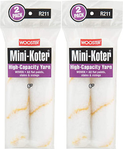 Wooster Genuine 6" Mini-Koter High-Capacity Yarn 2 Sets Of 2-Pack Roller Cover # R211-6-2PK - view 3