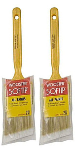 Wooster Genuine 2.5" Softip Angle Sash Paintbrush 2-Pack, Q3208-2.5-2PK