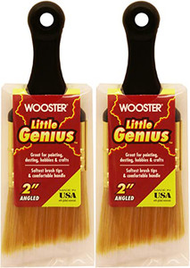 Wooster Genuine 2" Little Genius Short Handle Angle Paintbrush 2-Pack # Q3222-2-2PK