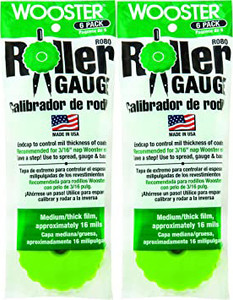 Wooster Genuine Roller Gauge Medium/Thick Film (Green) 2 Sets Of 6-Pack # R080-2PK