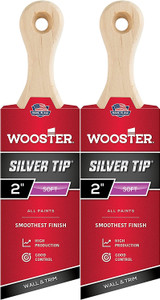 Wooster Genuine 2" Silver Tip Short Handle Angle Paintbrush 2-Pack, 5225-2-2PK Wooster Genuine 2" Silver Tip Short Handle Angle Paintbrush 2-Pack, 5225-2-2PK