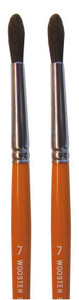 Wooster Genuine -7 Camel Watercolor Artist Paintbrush 2-Pack, F1624-7-2PK