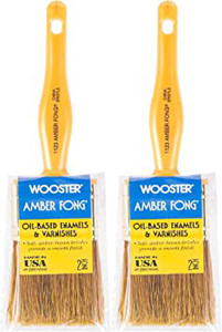 Wooster Genuine 2" Amber Fong Paintbrush 2-Pack, 1123-2-2PK Wooster Genuine 2" Amber Fong Paintbrush 2-Pack, 1123-2-2PK