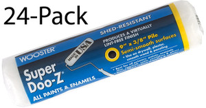 Wooster Genuine 9" Super Doo-Z 3/8" Nap Roller Cover 24-Pack, R205-9-24PK