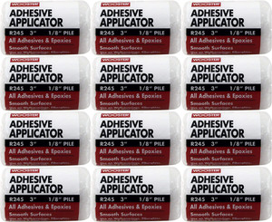 Wooster Genuine 3" Adhesive Applicator 1/8" Nap Roller Cover 12-Pack # R245-3-12PK - view 3