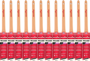 Wooster Genuine 1" Pro Classic White China Bristle Thin Angle Sash Paintbrush 12-Pack # Z1216-1-12PK Wooster Genuine 1" Pro Classic White China Bristle Thin Angle Sash Paintbrush 12-Pack # Z1216-1-12PK