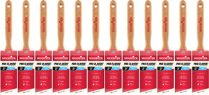 Wooster Genuine 2" Pro Classic Black China Bristle Angle Sash Paintbrush 12-Pack # Z1293-2-12PK