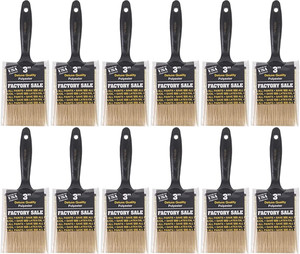 Wooster Genuine 3" Factory Sale Paintbrush 12-Pack, P3973-3-12PK