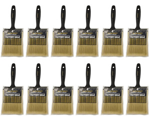 Wooster Genuine 4" Factory Sale Paintbrush 12-Pack, P3974-4-12PK