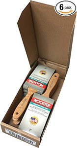 Wooster Genuine 3" Ultra/Pro Extra-Firm Flat Paintbrush 6-Pack, W4157-3-6PK Wooster Genuine 3" Ultra/Pro Extra-Firm Flat Paintbrush 6-Pack, W4157-3-6PK