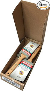 Wooster Genuine 2.5" Ultra/Pro Extra-Firm Angle Sash Paintbrush 6-Pack # W4153-2.5-6PK Wooster Genuine 2.5" Ultra/Pro Extra-Firm Angle Sash Paintbrush 6-Pack # W4153-2.5-6PK