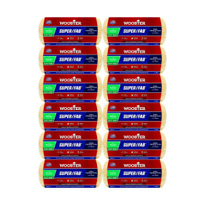 Wooster Genuine 7" Super/Fab 3/4" Nap Roller Cover 12-Pack, R241-7-12PK Wooster Genuine 7" Super/Fab 3/4" Nap Roller Cover 12-Pack, R241-7-12PK