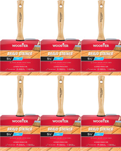 Wooster Genuine 5.5" Bravo Stainer Bristle/Polyester Paintbrush 6-Pack # F5119-5.5-6PK Wooster Genuine 5.5" Bravo Stainer Bristle/Polyester Paintbrush 6-Pack # F5119-5.5-6PK