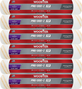 Wooster Genuine 14" Pro/Doo-Z FTP 3/16" Nap Roller Cover 6-Pack, RR665-14-6PK