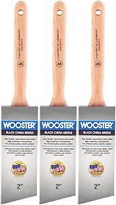 Wooster 2" Pro Classic Black China Bristle Angle Sash Paintbrush 3-Pack # Z1293-2-3PK Wooster 2" Pro Classic Black China Bristle Angle Sash Paintbrush 3-Pack # Z1293-2-3PK