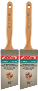 Wooster Genuine 2.5" Ultra/Pro Extra-Firm Angle Sash Paintbrush 2-Pack # W4153-2.5-2PK Wooster Genuine 2.5" Ultra/Pro Extra-Firm Angle Sash Paintbrush 2-Pack # W4153-2.5-2PK