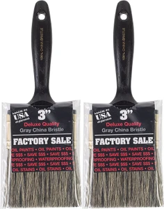 Wooster Genuine 3" Factory Sale Synthetic China Bristle Paintbrush 2-Pack # Z1101-3-2PK