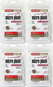 Wooster Genuine 4.5" Jumbo-Koter Micro Plush 5/16" Nap 4 Sets Of 10-Pack Roller Cover # RR514-4.5-4PK