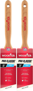 Wooster Genuine 2" Pro Classic Black China Bristle Angle Sash Paintbrush 2-Pack # Z1293-2-2PK Wooster Genuine 2" Pro Classic Black China Bristle Angle Sash Paintbrush 2-Pack # Z1293-2-2PK