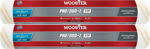 Wooster Genuine 18" Pro/Doo-Z FTP 3/8" Nap Roller Cover 2-Pack, RR666-18-2PK
