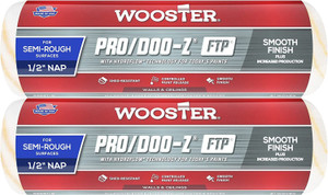 Wooster Genuine 9" Pro/Doo-Z FTP 1/2" Nap Roller Cover 2-Pack, RR667-9-2PK