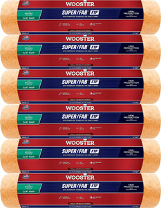 Wooster Genuine 14" Super/Fab FTP 3/4" Nap Roller Cover 2-Pack, RR925-14-2PK