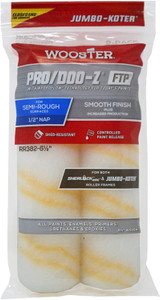 Wooster 6.5" Jumbo-Koter Pro/Doo-Z FTP 1/2" Nap Closed-End 2-Pack Roller Cover # RR382-6.5 - view 3