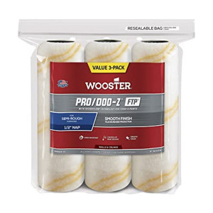 Wooster Genuine 9" Pro/Doo-Z FTP 1/2" Nap 3-Pack Roller Cover - RR669-9 - view 5