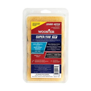 Wooster 4.5" Jumbo-Koter Pro/Doo-Z FTP 3/8" Nap Closed-End 10-Pack Roller Cover # RR583-4.5 Wooster 4.5" Jumbo-Koter Pro/Doo-Z FTP 3/8" Nap Closed-End 10-Pack Roller Cover # RR583-4.5