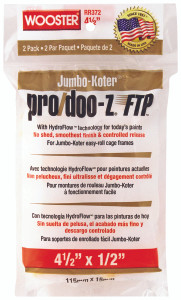 Wooster 4.5" Jumbo-Koter Pro/Doo-Z FTP 1/2" Nap 2-Pack Roller Cover - RR372-4.5