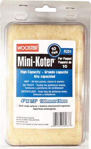 Wooster Genuine 4" Mini-Koter High-Capacity 1/2" Nap 10-Pack Roller Cover # R251-4