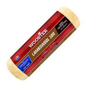 Wooster Genuine 9" Lambswool 100 1/2" Nap Roller Cover - R291-9 Wooster Genuine 9" Lambswool 100 1/2" Nap Roller Cover - R291-9