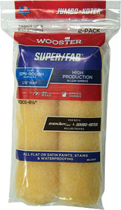 Wooster 6.5" Jumbo-Koter Super/Fab 1/2" Nap 2-Pack Roller Cover - RR301-6.5 Wooster 6.5" Jumbo-Koter Super/Fab 1/2" Nap 2-Pack Roller Cover - RR301-6.5