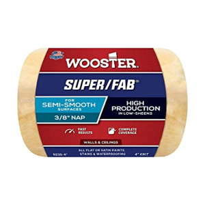 Wooster Genuine 4" Super/Fab 3/8" Nap Roller Cover - R239-4 Wooster Genuine 4" Super/Fab 3/8" Nap Roller Cover - R239-4