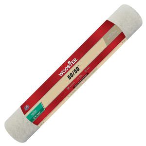 Wooster Genuine 18" 50/50 1/2" Nap Roller Cover - R295-18 Wooster Genuine 18" 50/50 1/2" Nap Roller Cover - R295-18