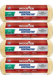 Wooster Genuine 9" American Contractor 3/4" Nap Roller Cover 4-Pack, R564-9-4PK - view 3