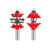 Freud 99-268 Entry & Interior Door Router Bit System