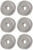 Echo 6 Pack of Genuine OEM Replacement Plate Adapters C535000210-6PK