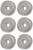 Echo 6 Pack of Genuine OEM Replacement Plate Adapters C535000210-6PK