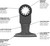 Bosch Genuine 2-1/2" Starlock Oscillating Multi Tool Bi-Metal Plunge Cut Blade - 2608664839