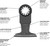 Bosch Genuine 2-1/2" Starlock Oscillating Multi Tool Bi-Metal Plunge Cut Blade - 2608664839
